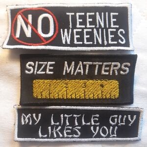 3 Embroidered Patches